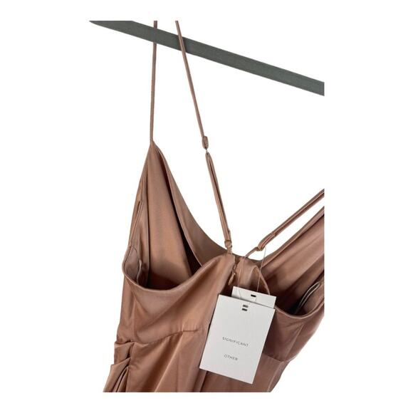 Significant Other Aria Cowl Neck Satin Maxi Dress Formal Gala Party Prom Size 2 - Picture 10 of 16